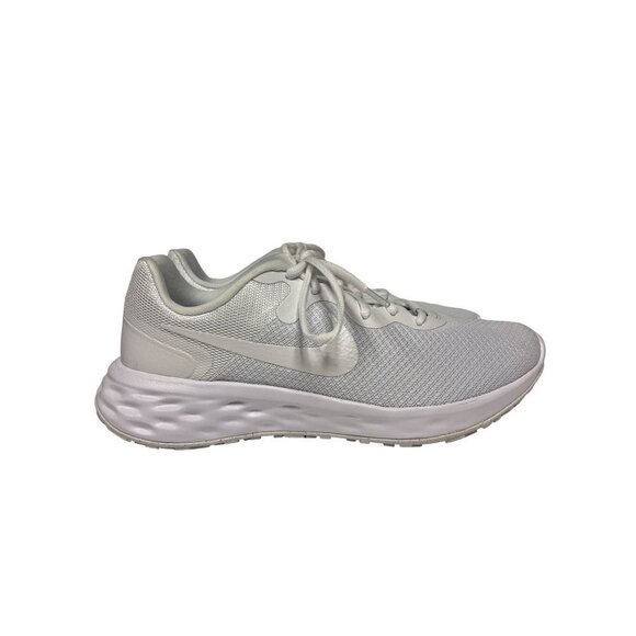 NEW! Nike Revolution 6 Running Shoe Sneaker Triple White Men's Size 8 - Picture 1 of 8